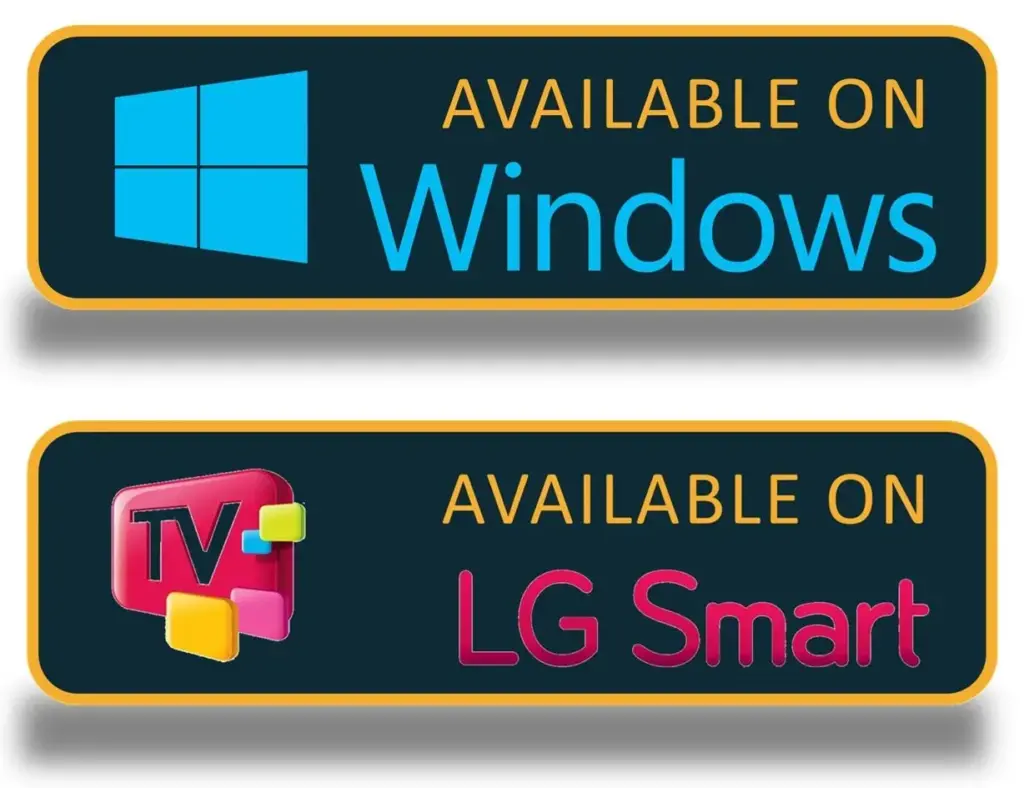 IPTV  Brampton app interface on LG smart TV and windows